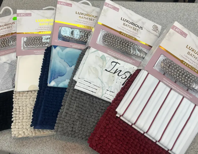 14-Piece Coordinated Bathroom Accessory Set 1