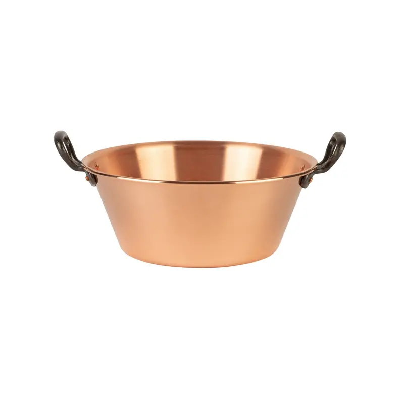 3.1-Quart Copper Jam Pot With Cast Iron Handles 1