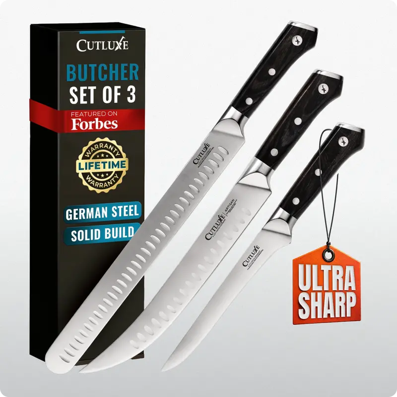 3-Piece Professional Butcher Knife Collection 1