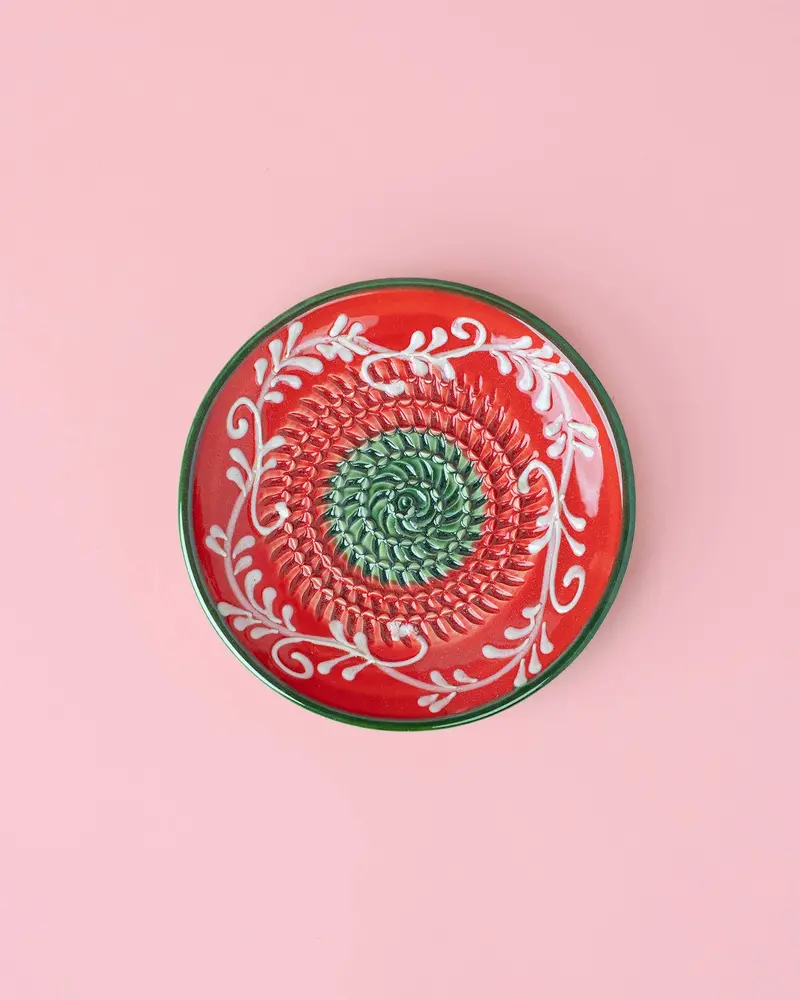 Alhambra-Inspired Ceramic Grater "Alcazaba" – 12 Cm Ornamental Zester For Garlic & Ginger 1