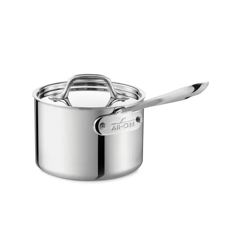 All-Clad D3 1.5-Qt Stainless Saucepan With Lid 1