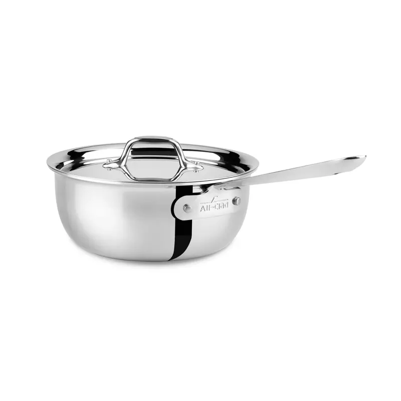 All-Clad D3 2-Quart Stainless Saucier 1