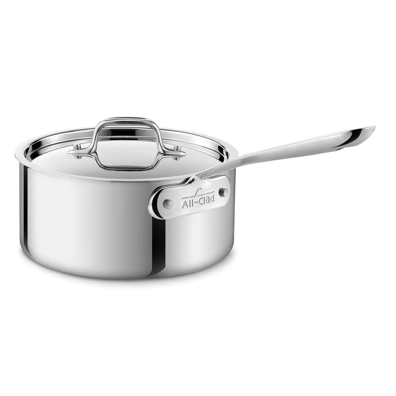All-Clad D3 3-Qt Stainless Saucepan With Lid 1