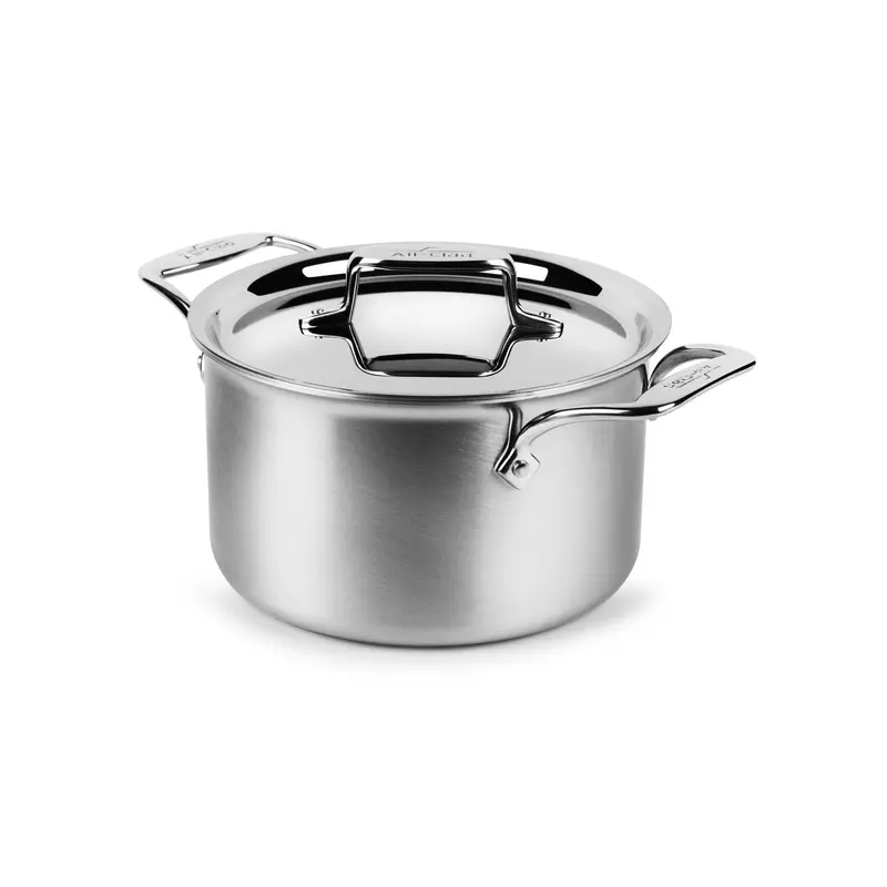 All-Clad D5 Brushed Stainless 4-Quart Soup Pot – Deep-Body Simmering Pot 1