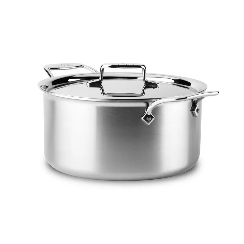 All-Clad D5 Brushed Stainless 8-Quart Stockpot – Heavy-Duty Cooking Vessel 1