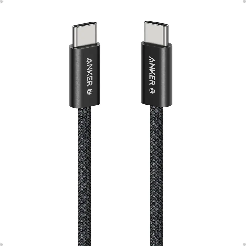 Anker Zolo Usb-C To Usb-C Cable – 1M Ultra-Fast 240W Charging, E-Marked, Black 1
