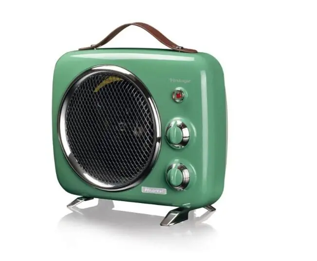 Ariete Retro-Style Green Fan Heater – 1000W Vintage Design 1