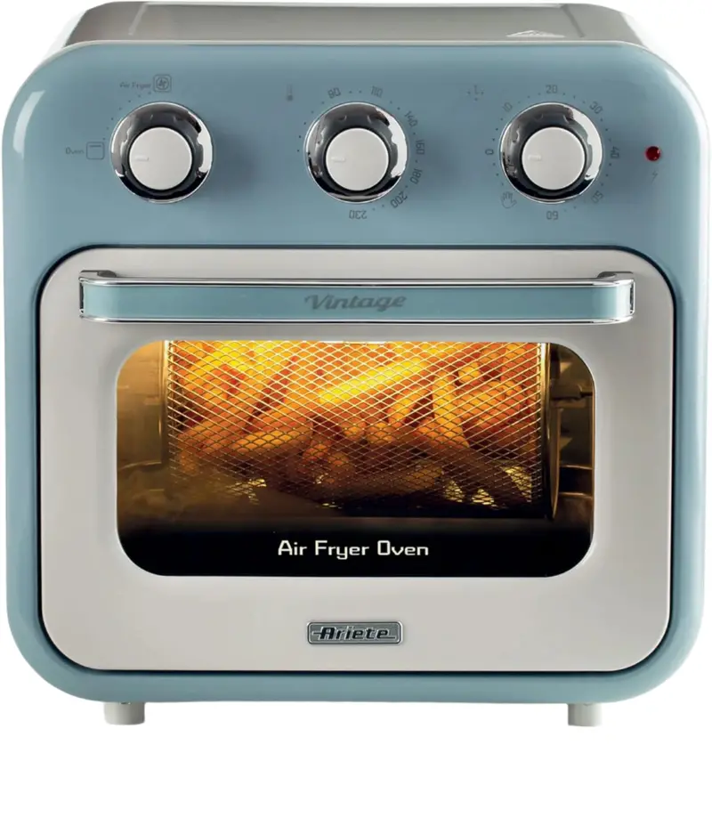 Ariete Vintage-Style Air Fryer Oven – 16L Capacity, 1400W Heating, Retro Blue Finish 1
