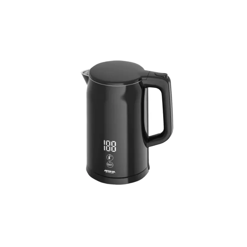 Arshia 1.7L One-Touch Digital Kettle – 2200W Rapid Boil, Black 1