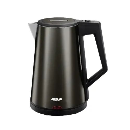 Arshia Rapid-Boil Electric Kettle – 1.7L Stainless Steel Body, 2200W High-Power Heating (Matte Black) 1