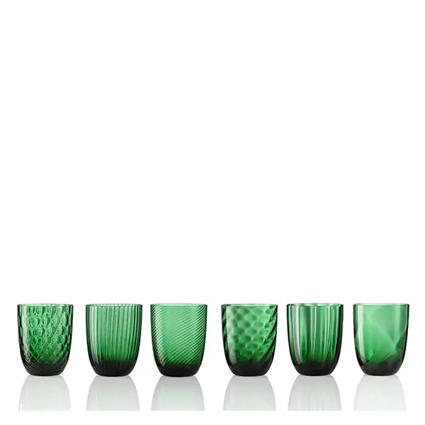 Artisanal Idra Water Glass Set (6 Pcs) – Nasonmoretti Design 1