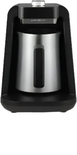 Arzum Pro Turkish Coffee Maker – Durable Black Steel Stovetop Brewer 1