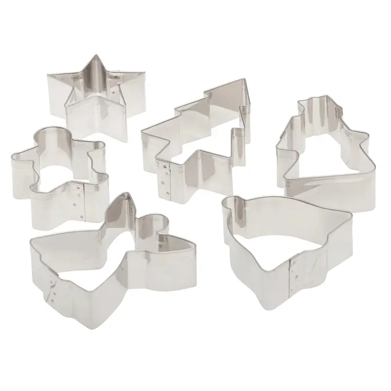 Assorted Christmas Cookie Cutter Set – Festive Shapes – 4842 1