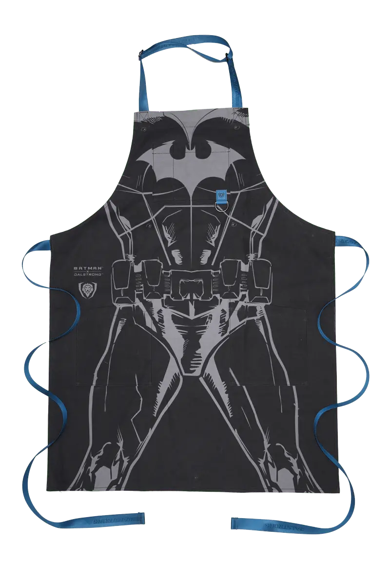 Batman-Themed Chef Apron In Black | Lightweight Cotton Fabric | Dalstrong 1