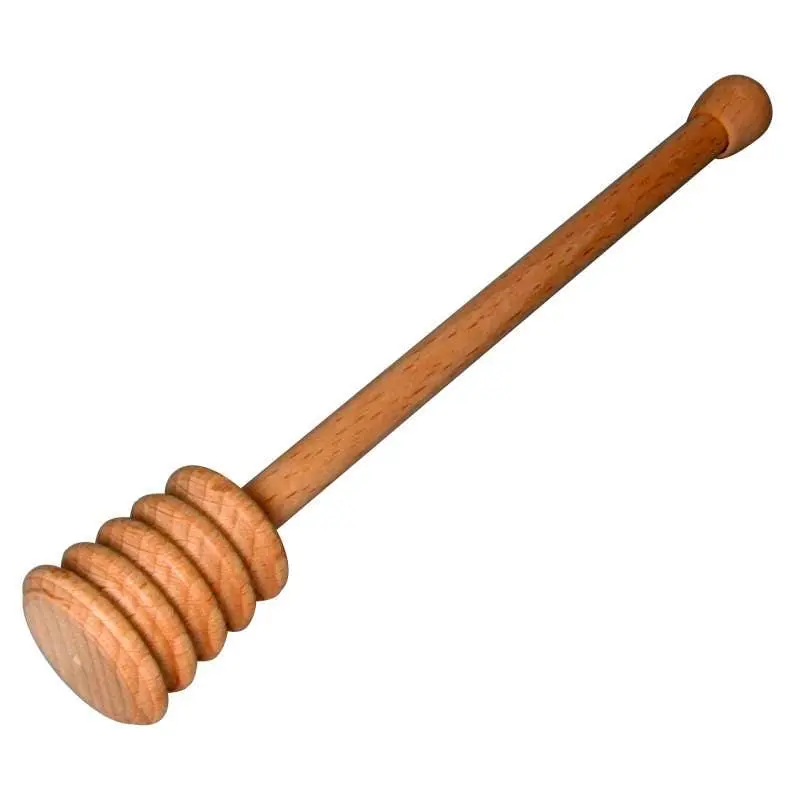 Beech Honey Dipper – 15 Cm Twisted Handle Spoon For Mess-Free Drizzling & Storage 1
