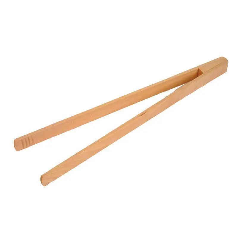 Beech Wood Serving Tongs – 32 Cm Heavy-Duty Gripping Tool For Salads, Grilled Meats & Pasta 1