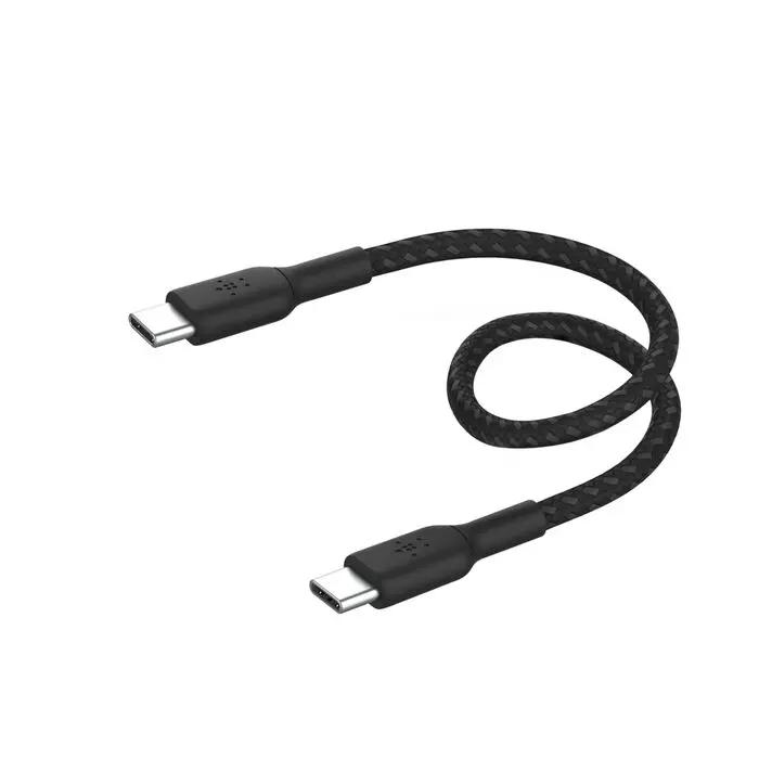 Belkin Boost Charge Compact Usb-C To Usb-C Cable – 15Cm, Tangle-Free, Black 1