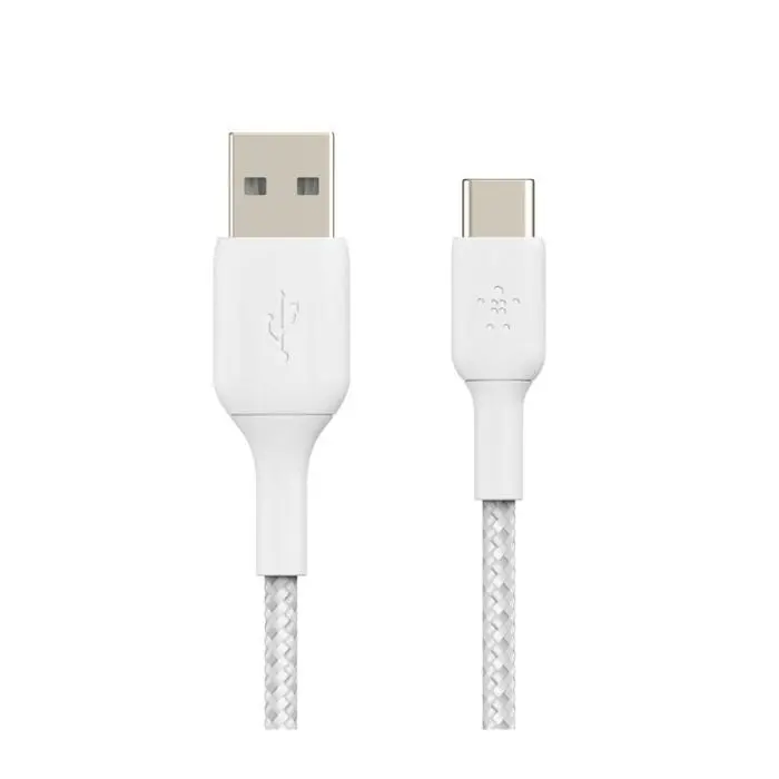 Belkin Boost Charge Usb-A To Usb-C Braided Cable – 1M, White 1