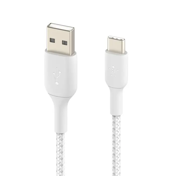 Belkin Boost Charge Usb-A To Usb-C Braided Cable – 2M, White 1