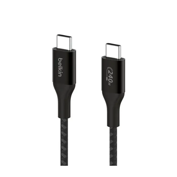 Belkin Boost Charge Usb-C To Usb-C Braided Cable – 240W Pd, 1M, Black 1