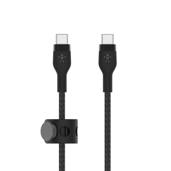 Belkin Proflex Braided Usb-C To Usb-C Cable – 3-Meter, Silicone Weave, Durable Black 1