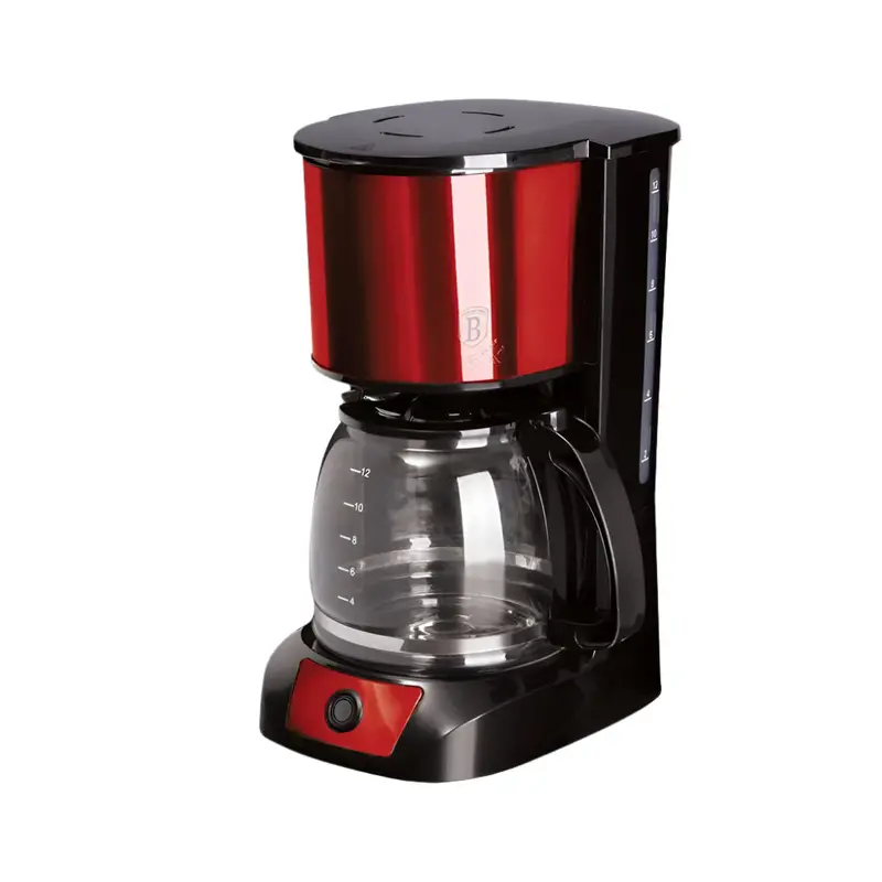 Berlinger Haus 12-Cup Drip Coffee Maker – 1.5L Tank, 800W, Bold Red Design 1