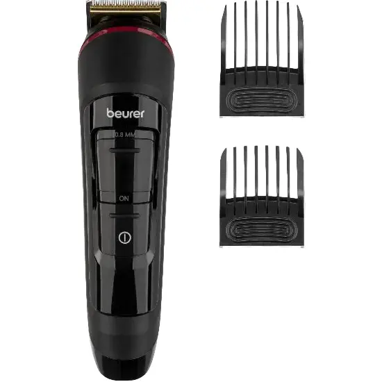 Beurer Beard Trimmer With Rechargeable Battery And Dual-Use Trimming & Shaving Attachments – Black 1