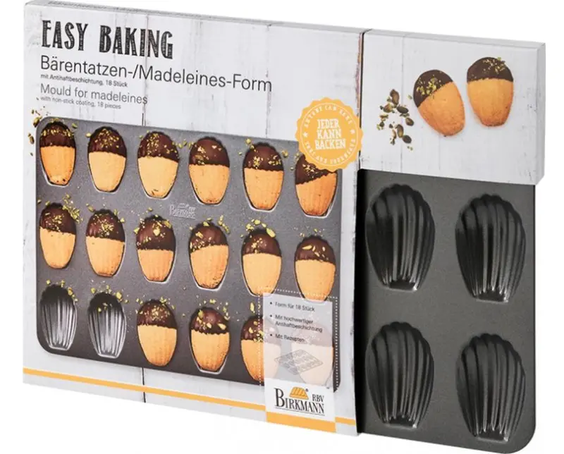 Birkmann "Easy Baking" Bear Paw & Madeleine Mini Mold Tray 1