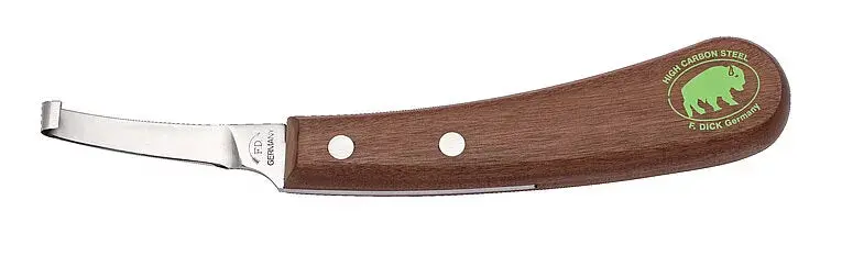 Bison Hoof Short-Narrow Utility Knife – Handcrafted Butcher Tool 1