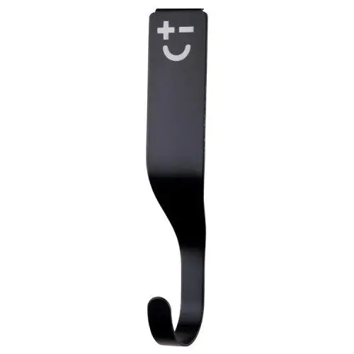 Black Single-Hook Magnetic Knife Rack – Sleek Space-Saving Mount - Model Bmsihcdu-01 1