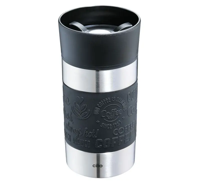Black Viaggio Double-Wall Insulated Tumbler – 300 Ml 1