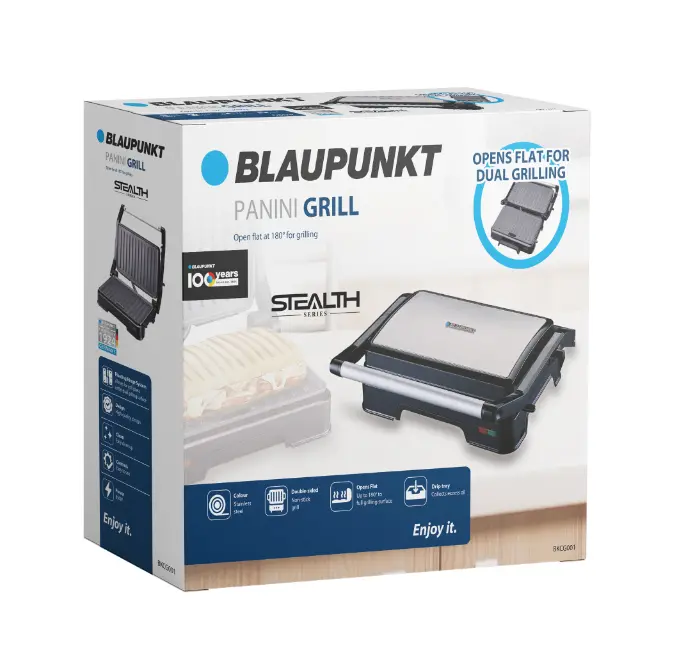 Blaupunkt Dual-Plate Panini Grill With Non-Stick Surface 1