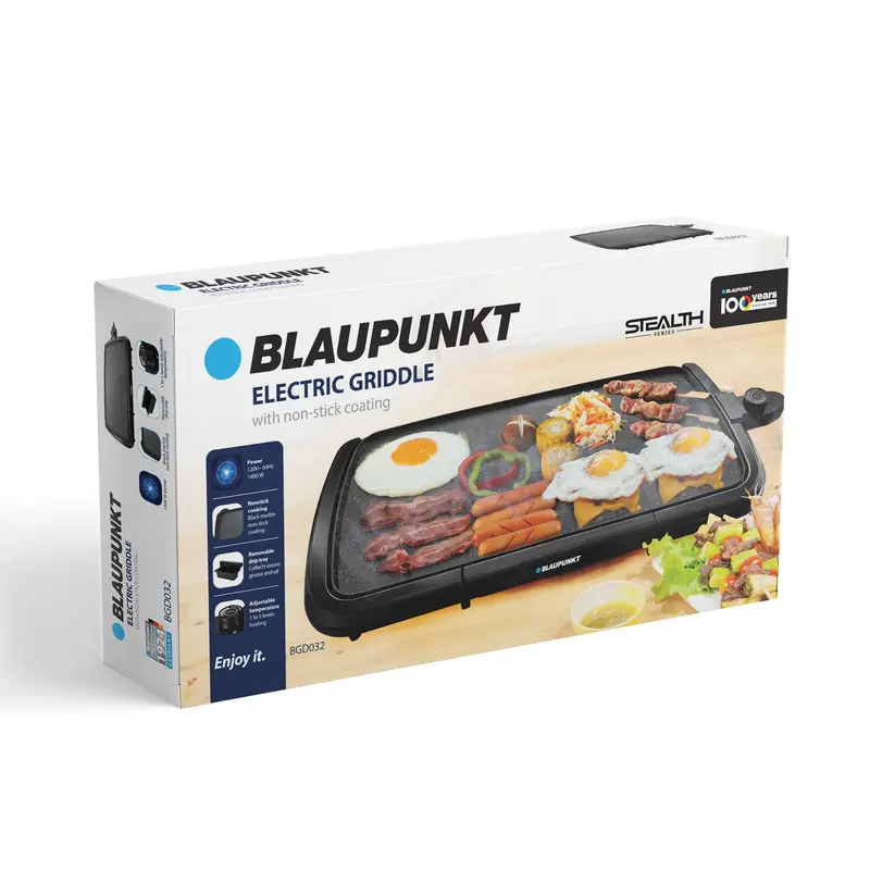 Blaupunkt Large-Surface Electric Griddle With Temperature Control 1