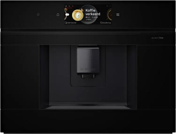 Bosch Fully Integrated Automatic Coffee Machine With Tft Display, 1500W, 2.4L Water Tank, Black 1
