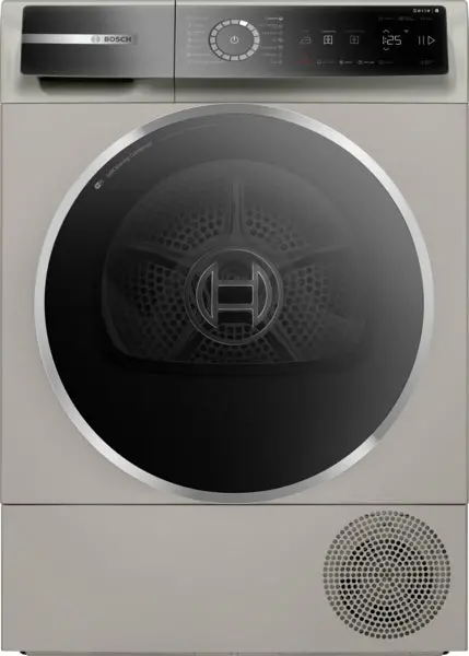 Bosch Heat Pump Condenser Dryer – 9Kg Load, A+++ Rated, Series 8 Smart Drying (Silver) 1