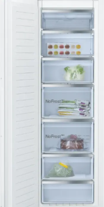 Bosch Serie 6 Integrated Upright Freezer – A++ Energy Rated, 212L Capacity, 60Cm Width, White Finish 1