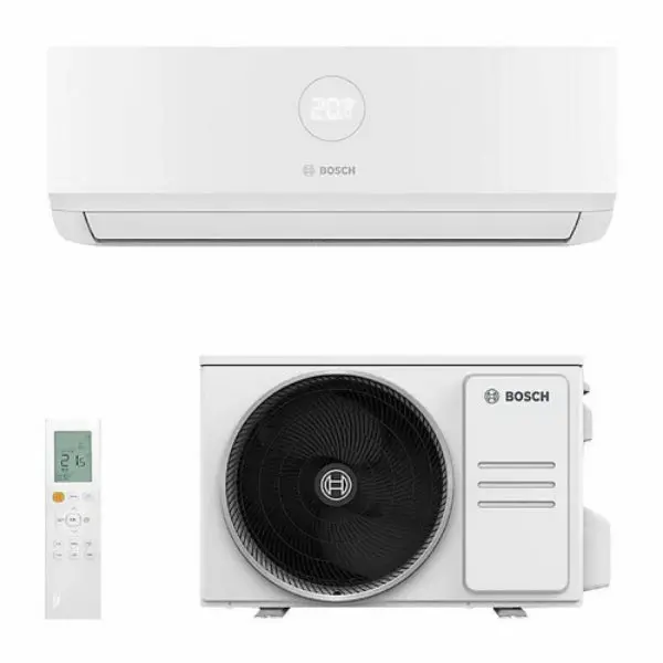 Bosch Wi-Fi Enabled Split Ac – Dual-Mode Cooling & Heating (A+++/A+++), 1.5 Ton, Minimalist White 1