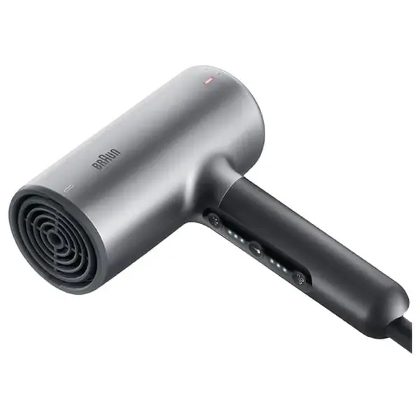 Braun Ionic Hair Dryer – 2200W, 3 Heat/Speed Settings – Sleek Grey Finish 1