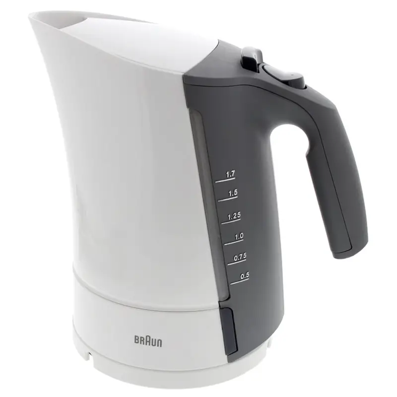 Braun Rapid-Boil Electric Kettle – 3000W Fast Heating, Comfort Grip, Glossy White Finish 1