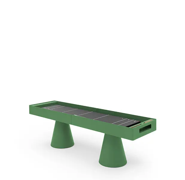 Brooklyn Shuffleboard Table In Forest Green • Fas Pendezza 1