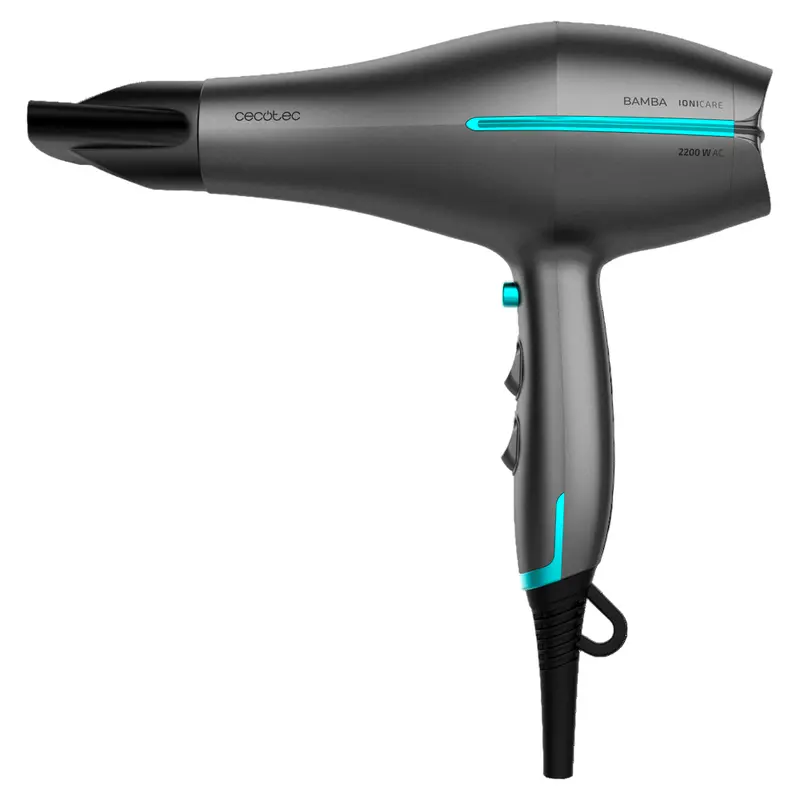 Cecotec Ioni Care 5300 Maxi Aura Ionic Hair Dryer – 2200W Ac Motor, Negative Ion Technology, Matte Black 1