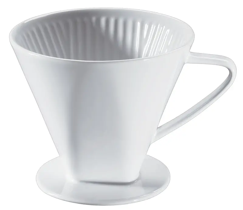 Ceramic Coffee Filter – Size 6, Matte White Finish 1