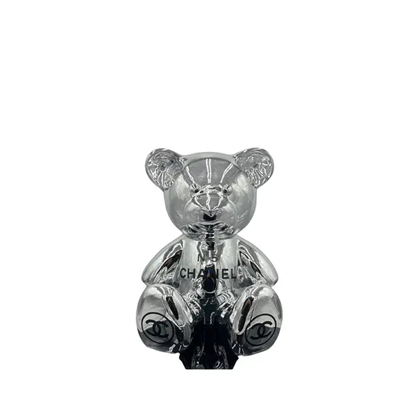 Chanel Silver Teddy Bear Art Piece By Naor 1