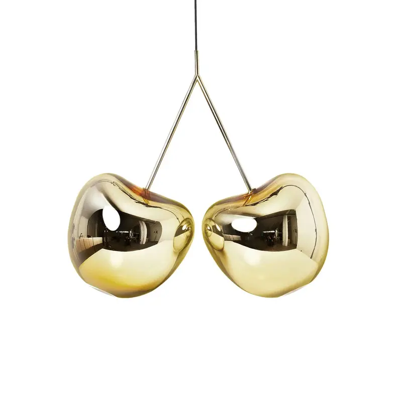 Cherry Table Lamp With Metallic Accents 2