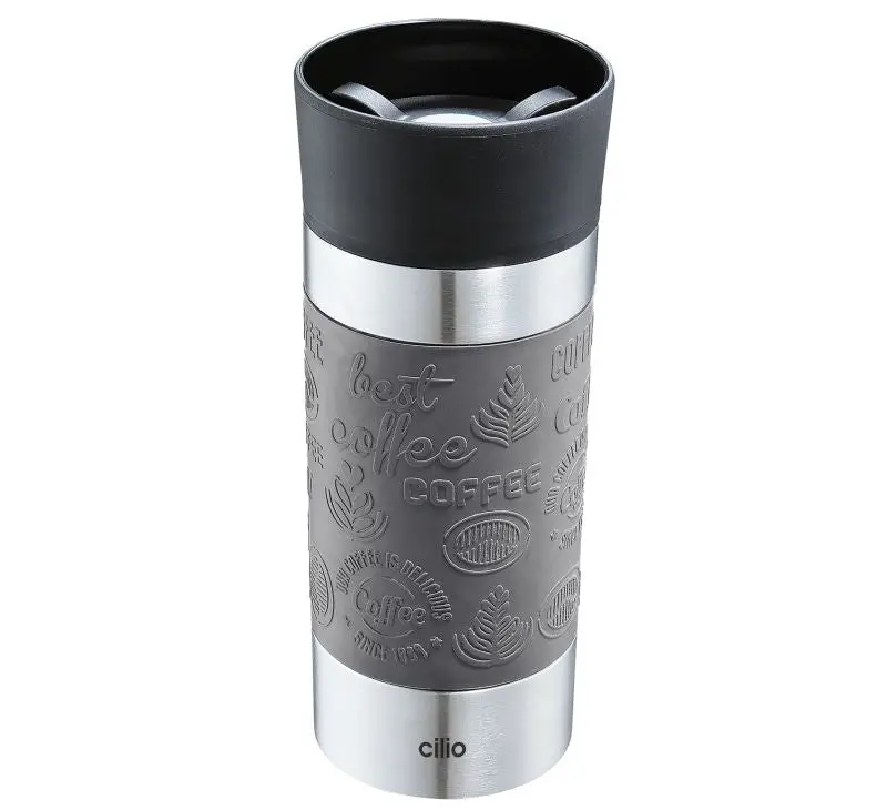 Cilio Viaggio 360 Ml Grey Vacuum-Insulated Drinking Tumbler 1