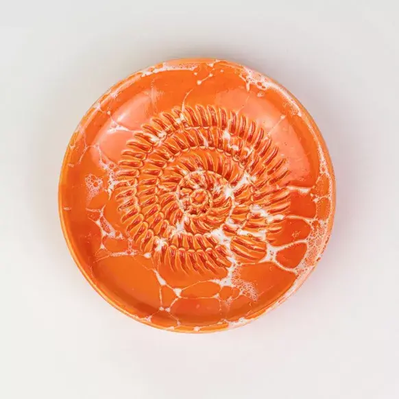 Citrus-Orange Ceramic Grater "Mandarina" – 12 Cm Zesty Tool For Garlic, Ginger & Citrus Peel 1