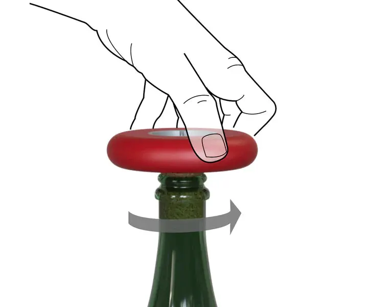 Colorful Champagne & Sparkling Wine Opener – Hoopla Design 1