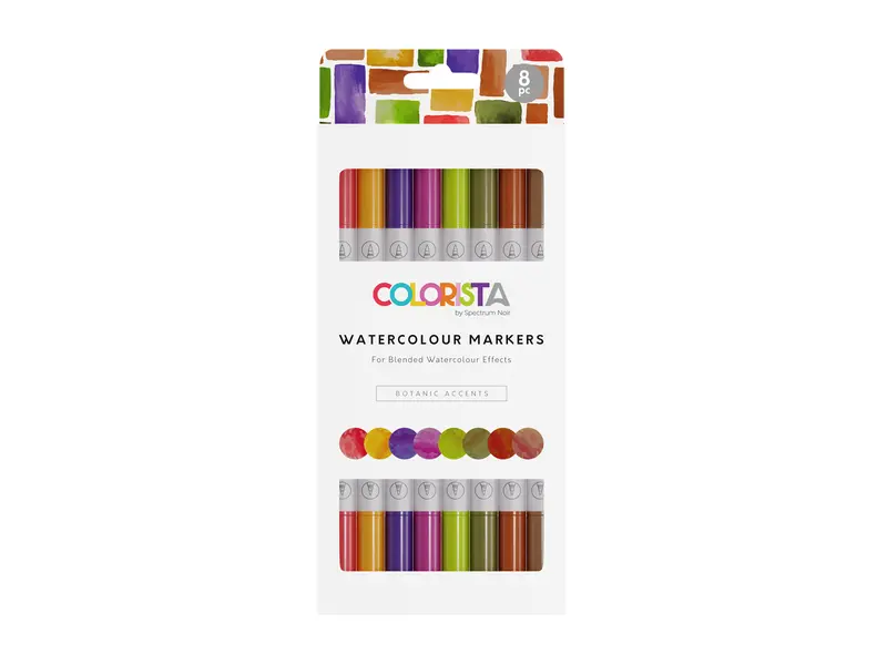 Colorista Botanic Accents Watercolor Markers – 8-Piece Set 1