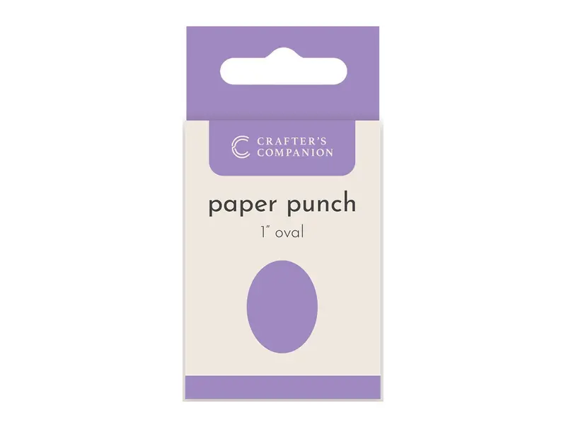 Crafter’S Companion 1-Inch Oval Paper Punch 1