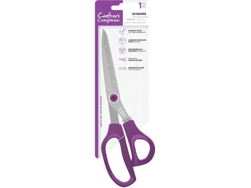 Crafter'S Companion 9 Inch Straight-Tip Craft Scissors 1